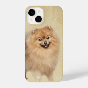 Spitz Wasserfarbe Dog Tier iPhone iPhone 14 Hülle