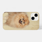 Spitz Wasserfarbe Dog Tier iPhone iPhone Hülle (Rückseite (Horizontal))