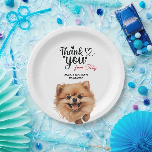 Spitz Wedding Vielen Dank Pappteller (Party)