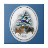 Spitz Weihnachten Fliese (Vorderseite)