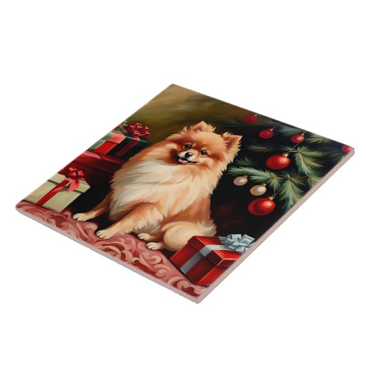 Spitz Weihnachten Fliese (Seite)