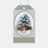 Spitz Weihnachten Geschenkanhänger (Rückseite)