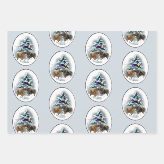 Spitz Weihnachten Geschenkpapier Set (Vorderseite)