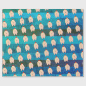 Spitz Weihnachten glückliche Feiertage Geschenkpapier (Flach)