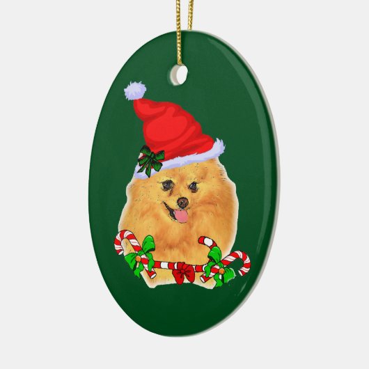 Spitz Weihnachten Keramik Ornament (Links)