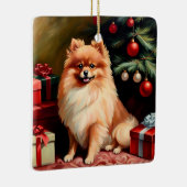 Spitz Weihnachten Keramikornament (Rechts)