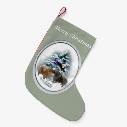 Spitz Weihnachten Kleiner Weihnachtsstrumpf (Vorderansicht (hängend))