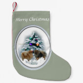 Spitz Weihnachten Kleiner Weihnachtsstrumpf (Vorderseite)