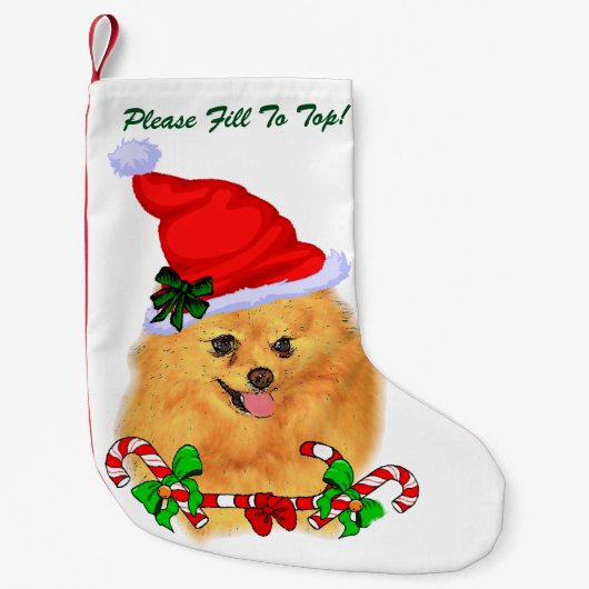 Spitz Weihnachten Kleiner Weihnachtsstrumpf (Vorderseite)