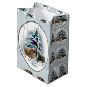 Spitz Weihnachten Mittlere Geschenktüte (Vorderseite Schrägansicht)