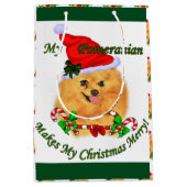 Spitz Weihnachten Mittlere Geschenktüte (Vorderseite)