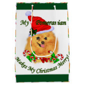 Spitz Weihnachten Mittlere Geschenktüte (Rückseite)
