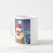 Spitz, Weihnachten, Weihnachtskaffee Tasse (Vorderseite Links)