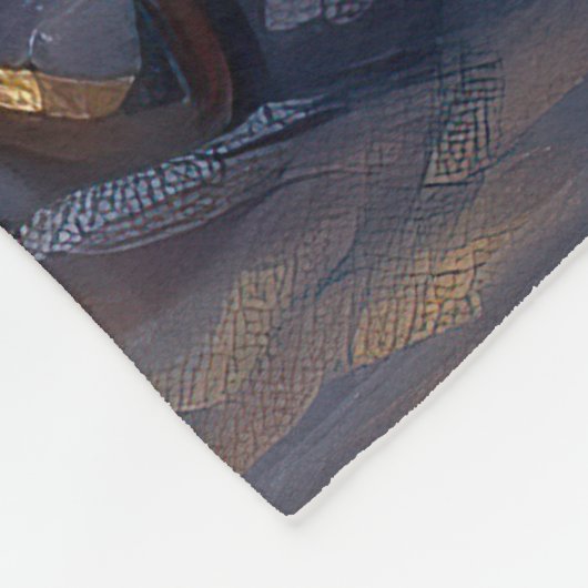 Spitz Weihnachts Feierliche Jahreszeit gebürstet Fleecedecke (Ecke)