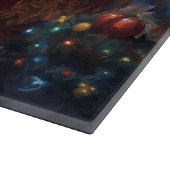 Spitz Weihnachts Feierliche Jahreszeit gebürstet Schneidebrett (Ecke)