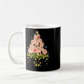 Spitz Weihnachts-Hund Tree Lights Holiday Pomer Kaffeetasse (Links)
