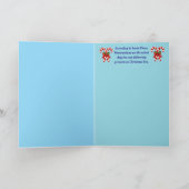 Spitz Weihnachts-Strumpf Karte (Innenseite)