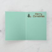 Spitz Weihnachtsbaum Karte (Innenseite)