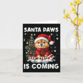 Spitz Weihnachtsbaumdekorationen Hund Lover Xm Karte (Gelbe Blume)