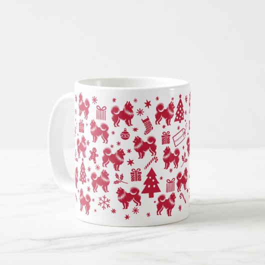 Spitz Weihnachtsdesign Kaffeetasse (Vorderseite Links)