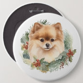 Spitz Weihnachtsfest Button (Vorne & Hinten)