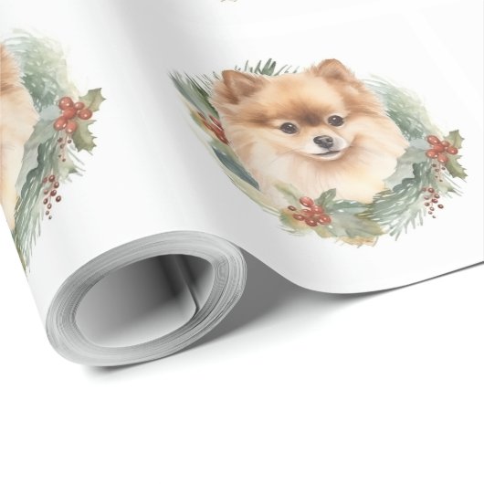 Spitz Weihnachtsfest Geschenkpapier (Rolleneckpunkt)