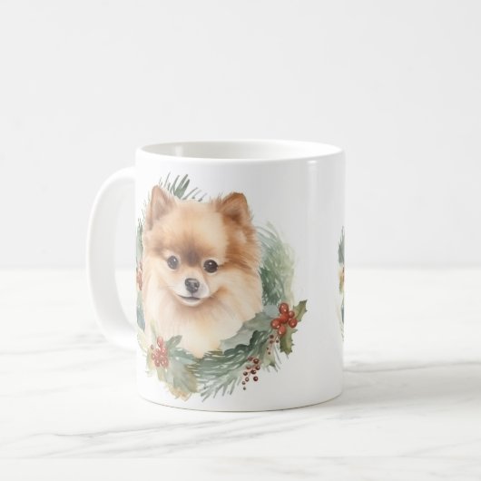 Spitz Weihnachtsfest Kaffeetasse (Vorderseite Links)