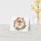 Spitz Weihnachtsfest Karte (Gelbe Blume)