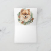 Spitz Weihnachtsfest Karte (Innenseite)