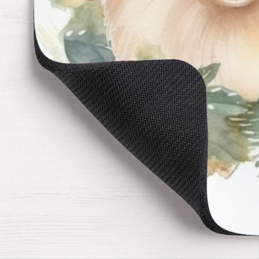 Spitz Weihnachtsfest Mousepad (Ecke)