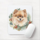 Spitz Weihnachtsfest Mousepad (Mit Mouse)