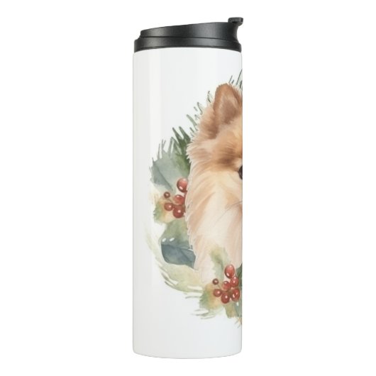 Spitz Weihnachtsfest Thermosbecher (Nach links gedreht)