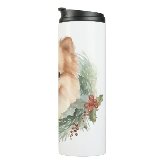 Spitz Weihnachtsfest Thermosbecher (Nach rechts gedreht)