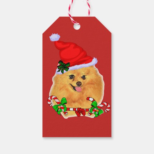 Spitz Weihnachtsgeschenke Geschenkanhänger (Rückseite)