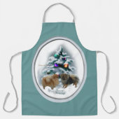 Spitz Weihnachtsgeschenke Schürze (Vorderseite)