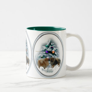 Spitz Weihnachtsgeschenke Zweifarbige Tasse