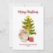 Spitz Weihnachtskarte Feiertagskarte (Vorderseite)