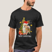 Spitz Weihnachtslicht Tree Santa Xmas Pajama T-Shirt (Vorderseite)