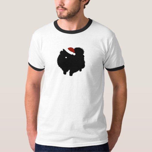 Spitz-Weihnachtsmannmütze T-Shirt (Vorderseite)