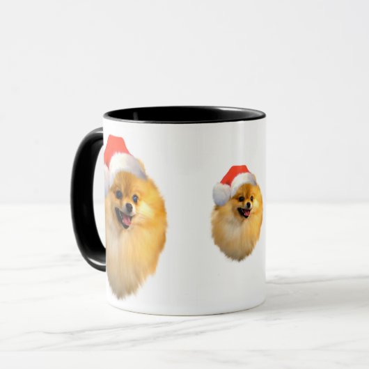 Spitz-WeihnachtsTasse Tasse (Vorderseite Links)