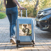 Spitz Welpe bereit Aufkleber (Koffer Insitu)