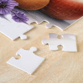 Spitz Welpe Hund Wasserfarbe Wildblume Picnic Puzzle (Seite)