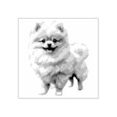 Spitz Welpe Rubber Briefmarke Gummistempel (Prägung)