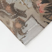 Spitz Welppy Trio Vintag Fleecedecke (Ecke)