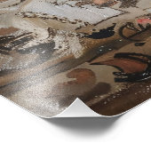 Spitz Welppy Trio Vintag Fotodruck (Ecke)