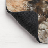 Spitz Welppy Trio Vintag Mousepad (Ecke)