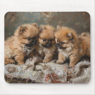 Spitz Welppy Trio Vintag Mousepad