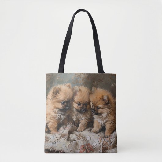 Spitz Welppy Trio Vintag Tasche (Vorderseite)