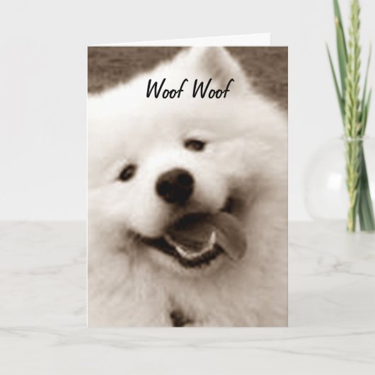 SPITZ WISHES GLÜCKLICH BIRTHTAG "VON DER GRUPPE" KARTE (Vorderseite)