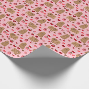 Spitz-Wrapper-Valentinstag Geschenkpapier